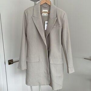Abercrombie tie front blazer dress